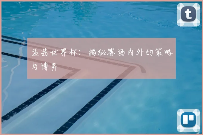 孟茜世界杯:揭秘赛场内外的策略与博弈